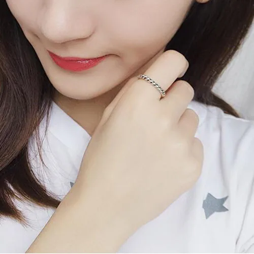Miniatura 23 de CANDYFANCY Anillo de nudo celta de plata de ley 925 abierto para el dedo medio nudillo para mujer, tamaño ajustable 4-7