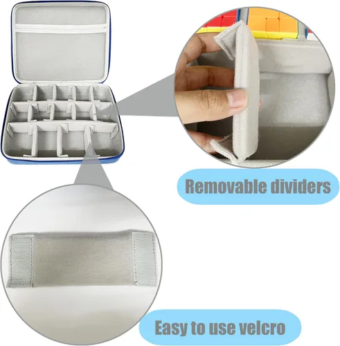 Miniatura 4 de Speed Cube - Funda rígida de EVA compatible con Shashibo/para Rubik/para Jurnwey/para Roxenda Brain Teaser Fidget Toy. Soporte de viaje