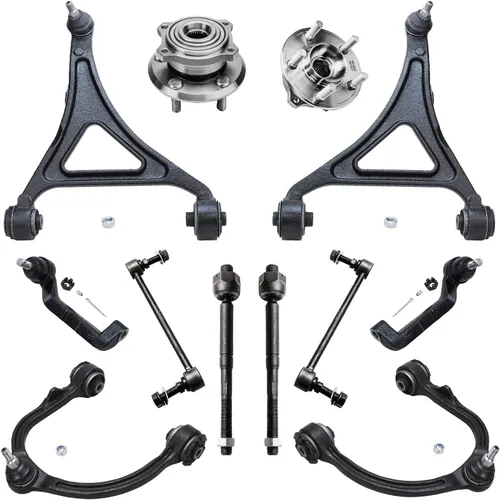 Miniatura 241 de Detroit Axle - Kit de nudillos de dirección delantera izquierda para Ford Edge Lincoln MKX 07-10, cojinete de rueda del lado del conductor, nudillo