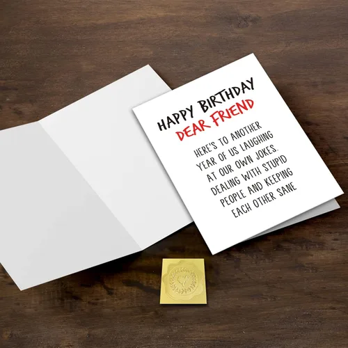 Miniatura 3 de GYYsweetus Tarjeta de feliz cumpleaños para mejor amigo, tarjeta de cumpleaños para compañero de trabajo, divertido regalo de cumpleaños