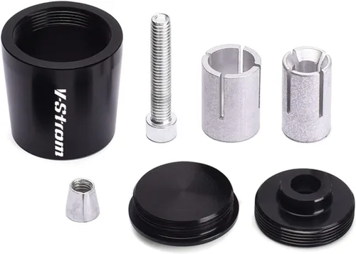 Miniatura 3 de for Suzuki DL250 DL650 V-Strom DL1000/XT 7/8" 22MM Motorcycle Handlebar Grips Handle Bar Grip End Cap Plug (Color : Verde)
