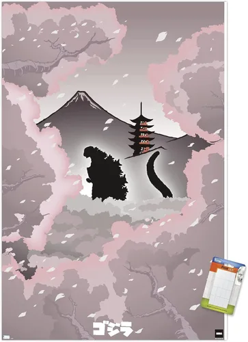 Miniatura 10 de Trends International Godzilla - Póster de pared tipo telón de fondo, 34 pulgadas de largo x 22.4 pulgadas, versión premium sin marco