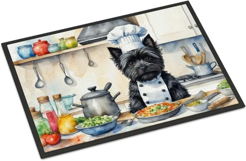 Miniatura 104 de Caroline's Treasures DAC6179MAT Affenpinscher - Tapete para puerta delantera, para interiores y exteriores, para entrada, antideslizante, lavable