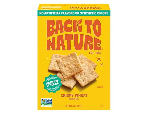 Back To Nature, Galletas crujientes de trigo, 6.5 onzas