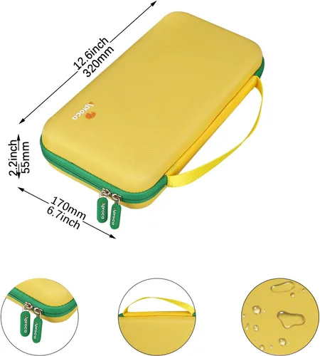 Miniatura 6 de Aproca Funda compatible con el kit de fabricación de pulseras de la amistad, bolsa portátil de almacenamiento para accesorios, color amarillo