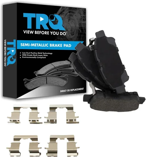 Miniatura 34 de TRQ Pastillas de freno delanteras semi metálicas compatibles con Ford Expedition 2018-2021 F-150 2018-2020 Lincoln Navigator 2018-2022