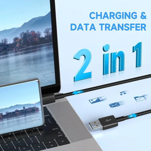 Miniatura 3 de 10ft 3M Micro USB Cable, Charging and Data Transfer, Micro USB Power Cord for Wyze Cam YI Camera Nest Cam Blink Netvue Kasa Cam Cloud Camera Furbo