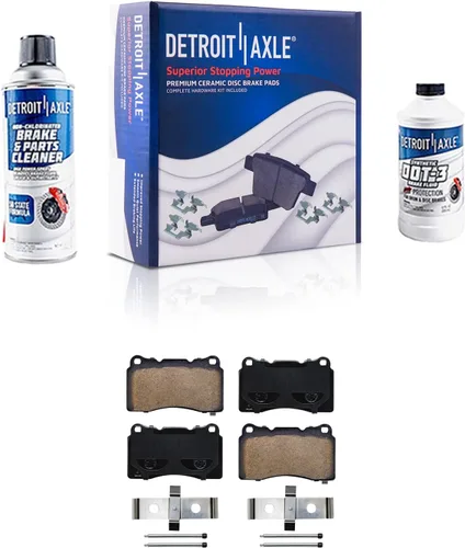 Miniatura 121 de Detroit Axle - Pastillas de freno traseras para Mercedes-Benz C230 C240 C280 C320 C350 CLK320 CLK350 CLK430 E300 E320 E420 E430 SLK350, pastillas