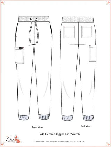 Miniatura 4 de KOI Basics 741 Gemma Jogger - Pantalón quirúrgico para mujer, Azul Real