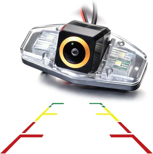 Miniatura 11 de Vlicevrn HD Fisheye - Cámara de visión trasera para vehículo, línea de estacionamiento fija, visión nocturna, cámara de estacionamiento de respaldo