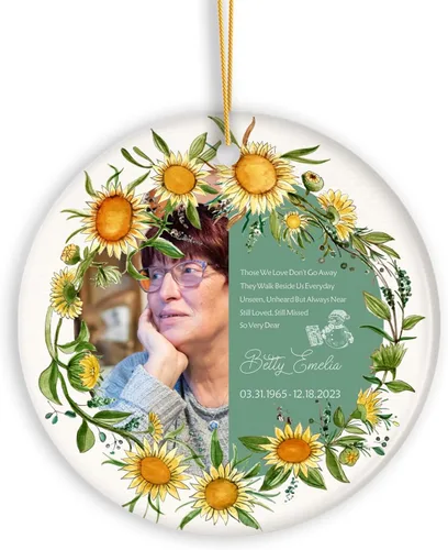 Miniatura 9 de Adornos de Navidad personalizados con foto, adorno de recuerdo personalizado con nombre de bebé, nuevo regalo de bebé, recuerdo de bebé