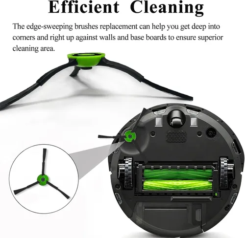 Miniatura 5 de 6 Pack de cepillos laterales de repuesto compatibles con iRobot Roomba i & j & e Series Todos los modelos, accesorios de cepillos de barrido
