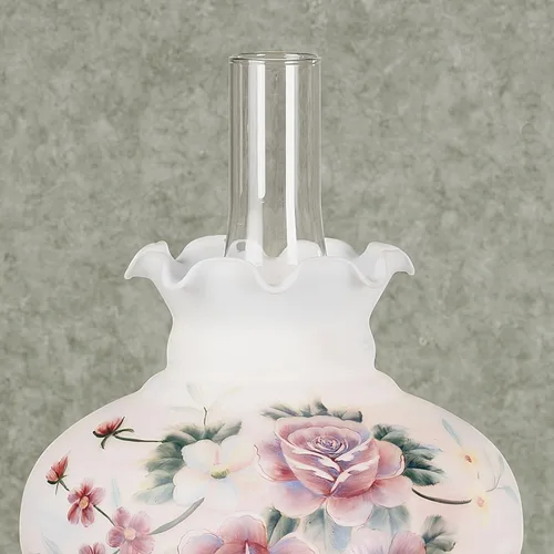 Miniatura 5 de Touch of Class Lámpara de Mesa Beatrice Hurricane Rosa - Estilo Victoriano - Perlas de Cristal, Vidrio - Estética Floral, Rosas - Eléctrica