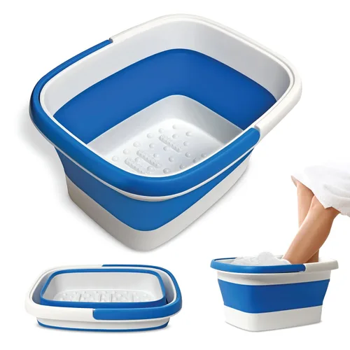 Miniatura 10 de Mantello Tina de Remojo para Pies - Tina de Pedicura Extra Grande - Tina de Baño para Pies - Spa de Pies para el Hogar (Negro)