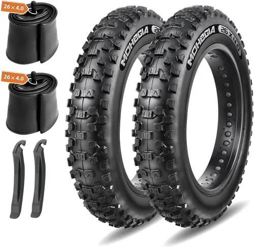 Miniatura 10 de MOHEGIA Neumático para Bicicleta Eléctrica de Llanta Ancha: 20x4.0/26x4.0 Pulgadas, Neumático de Reemplazo para Bicicleta de Montaña Eléctrica