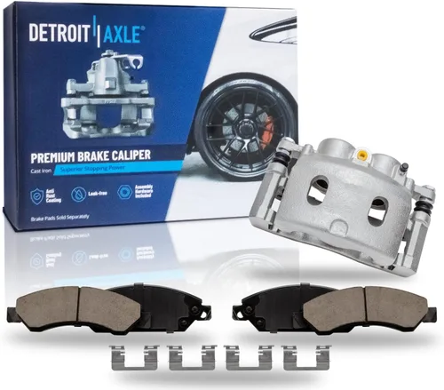 Miniatura 137 de Detroit Axle - Pastillas de freno de cerámica delanteras Reemplazo de pinza de freno derecha para Dodge Ram 1500 Dakota, Ram 1500 Classic - Juego