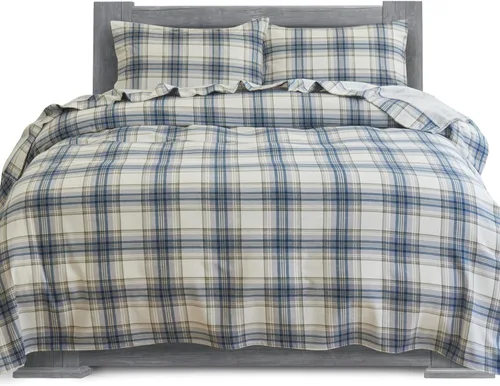 Miniatura 13 de Elegant Comfort Juego de sábanas suaves de franela de 100 % algodón turco, 4 piezas, calidad premium, sábana bajera con bolsillo profundo, ultra
