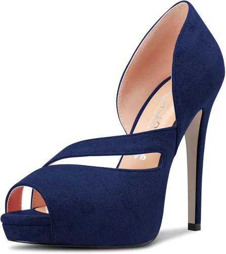 Miniatura 2 de Castamere Sandalias de tacón alto de aguja para mujer, con puntera abierta, sin cordones, para boda