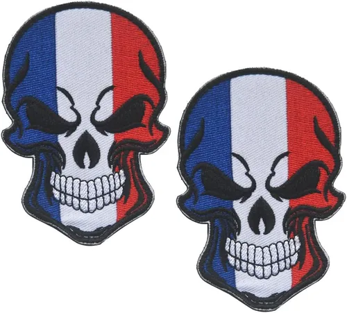 Miniatura 18 de 2 parches de bandera de AliPlus de España, parches de calavera bordados, tácticos, militares, moral, parche con gancho y bucle