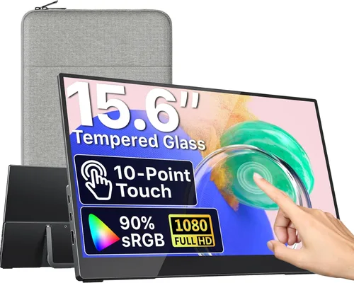 VisionOwl Monitor portátil para laptop, IPS USB-C HDMI segundo monitor de viaje para MacBook Pro Air, PC, PS5, Xbox, segunda pantalla portátil,