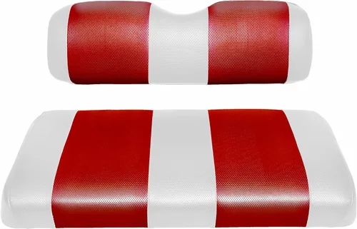 Miniatura 10 de Juego de fundas universales de repuesto para asiento trasero de carrito de golf, hechas con vinilo de grado marino, instalación de grapas