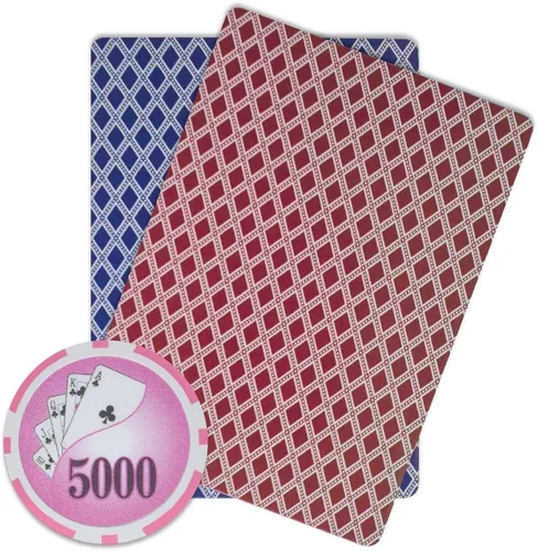 Miniatura 3 de Brybelly Yin Yang Poker Chip - Compuesto de arcilla pesada de 0.49 oz, paquete de 50 Rosa ($5000 Pink)