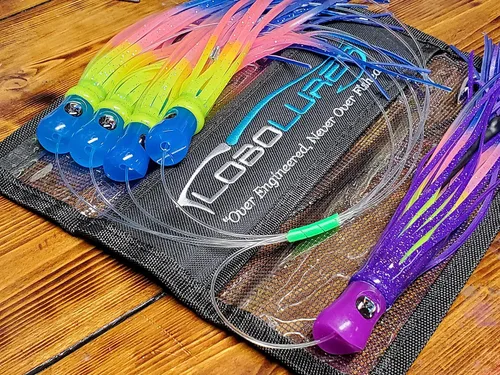 Miniatura 4 de Lobo Lures #207 Skipjack híbrido UV Big Game Trolling Lure - Señuelo para margaritas (8.0 in)