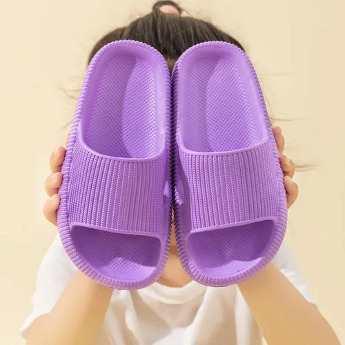 Miniatura 4 de yangfanQH Pantuflas de nube para niños y niñas, antideslizantes, cómodas, con suela gruesa, para ducha, baño, piscina, sandalias de verano, playa