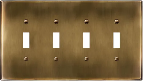 Miniatura 44 de LIDER Placa de Pared de Metal para Interruptor de Luz de Palanca, Cubierta de Interruptor de Acero Inoxidable, Resistente a la Corrosión