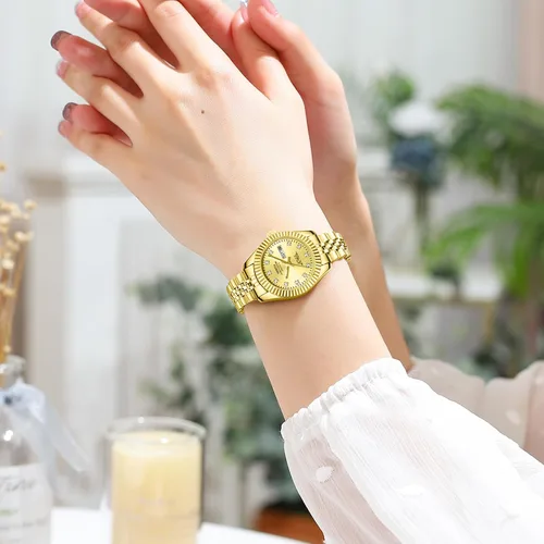 Miniatura 7 de NIBOSI Relojes para mujeres, reloj analógico de cuarzo, esfera de acero inoxidable con día y fecha, luminoso, impermeable, elegante, clásico