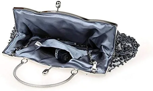 Miniatura 2 de Gets Noble - Bolso de noche con lentejuelas y cuentas para mujer