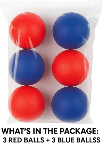 Miniatura 7 de Liberty Imports 6 piezas de repuesto para Trackball Sport Chuck and Catch Ball Lacrosse plástico bolas ligeras de juguete para juegos clásicos