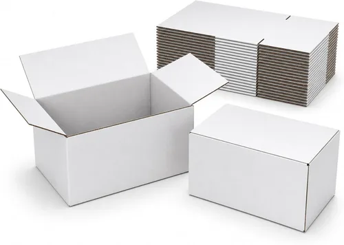 Miniatura 28 de Cajas de envío pequeñas de 9 x 6 x 2 pulgadas (paquete de 25) – Cajas de cartón corrugado blancas resistentes para pequeñas empresas, comercio Blanco