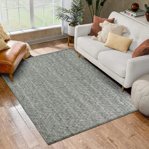 Miniatura 69 de LEEVAN - Alfombras lavables para cocina de 3 x 5 pies, alfombra de color crema para dormitorio, alfombra de algodón tejida para entrada, alfombra