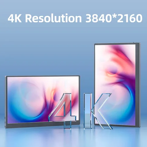 Miniatura 6 de Upperizon Monitor portátil de 15.6 pulgadas 4K UHD 3840X2160 100% sRGB 60Hz IPS HDR HDMI USB-C Monitor de viaje para laptop, MacBook, PC, Surface