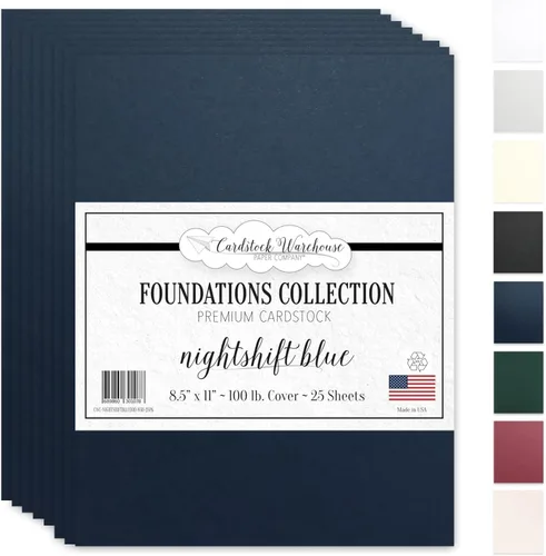 Miniatura 12 de Cardstock Warehouse Foundations Barely Gray - 8.5 x 11 pulgadas, 100 libras, 9.52 oz/m², papel de cartulina 100% reciclado, 25 hojas Apenas gris