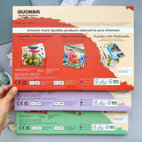 Miniatura 8 de QUOKKA Rompecabezas de demencia de 100 piezas para ancianos – 3 juegos de rompecabezas de piezas grandes para personas mayores – 9 tarjetas