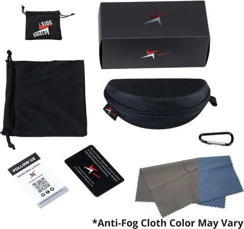 Miniatura 7 de X Power ANSI Z87+ Lentes de sol de seguridad extra grandes para fines de semana resistentes a los impactos, lente y marco de policarbonato