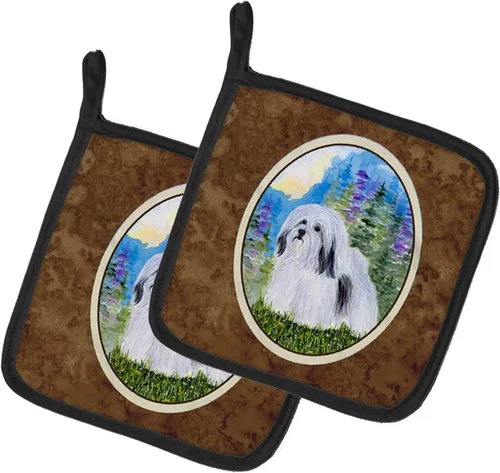 Miniatura 81 de Caroline's Treasures SS8617PTHD - Juego de soportes para ollas de cocina resistentes al calor, almohadillas calientes para horno para cocinar, Husky