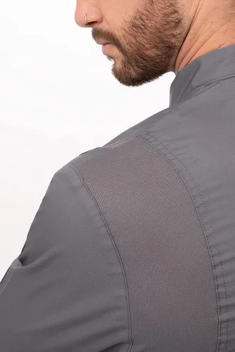 Miniatura 6 de Chef Works Abrigo de chef Lansing para hombre