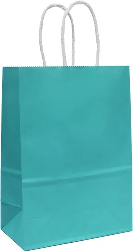 Miniatura 15 de 25 bolsas de regalo pequeñas de papel kraft morado claro, bolsas de regalo moradas con asas para recuerdos de fiesta (8.2 x 6 x 3.1 pulgadas)