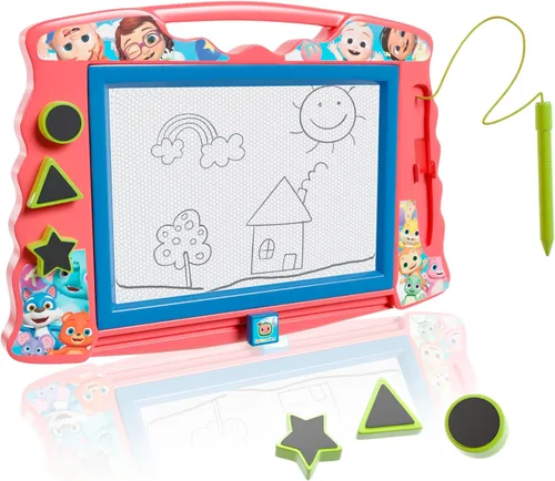 Lollipop Cocomelon Pizarra Magnética para Dibujar con 3 Sellos Magnéticos - Tableta de Dibujo Creativa para Niños y Niños Pequeños de 3+, Juguete