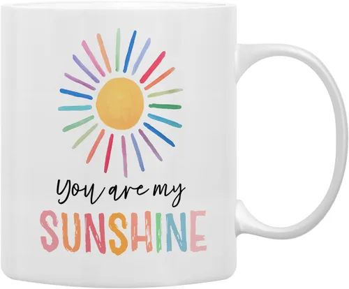 Miniatura 4 de QASHWEY Taza de café con texto en inglés "You Are So Loved Rainbow", regalos inspiradores para mujeres, niñas, niños, esposa, hermana, mamá, novia