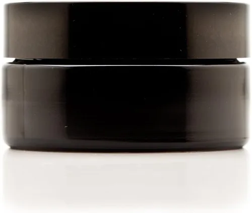 Miniatura 14 de Infinity Jars Tarro con tapa de rosca de 6.8 fl oz (6.76 fl oz) negro ultravioleta recargable estilo cosmético botella de viaje tarro de vidrio