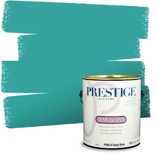 Miniatura 45 de PRESTIGE Pintura interior e imprimación en uno, salpicaduras acuosas, cáscara de huevo, 1 galón