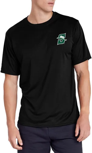 Miniatura 219 de Camiseta deportiva oficial de la NCAA Collegiate para hombre, colección negra con logotipo en el pecho izquierdo