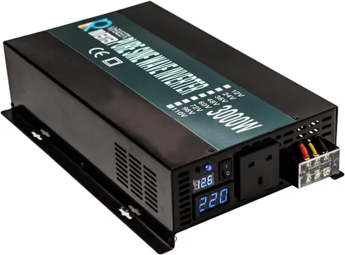 Miniatura 6 de WZRELB Inversor de corriente de onda sinusoidal pura de 1000W 48V 120V con 2 salidas de CA, inversor de coche
