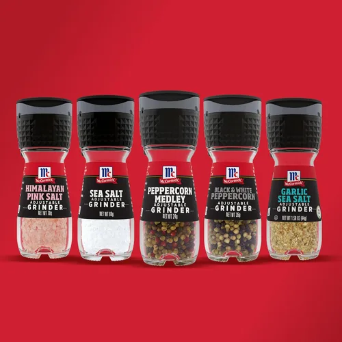 Miniatura 20 de Paquete de variedad de molinillos de sal y pimienta McCormick, sal rosa del Himalaya, sal marina, pimienta negra y mezcla de pimienta, 6.47 oz