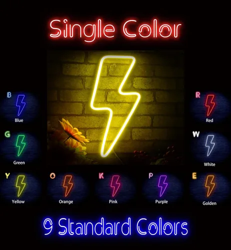 Miniatura 2 de ADVPRO Rayo Rayo Estándar Flex Silicona LED Neon Sign - Azul - st16s42-fnu0002-b
