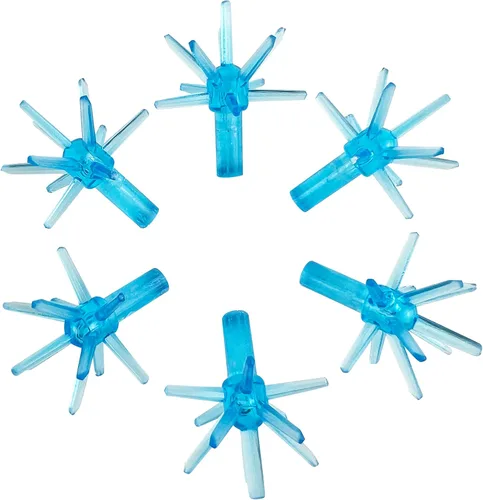 Miniatura 9 de National Artcraft Sputnik - Adornos de cerámica para árbol de Navidad, 25 unidades Sputnik - Azul